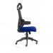 Iris Task Operator Black Mesh Back Bespoke Colour Seat Stevia Blue KCUP2034