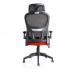 Iris Task Operator Black Mesh Back Bespoke Colour Seat Tabasco Orange KCUP2035