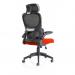 Iris Task Operator Black Mesh Back Bespoke Colour Seat Tabasco Orange KCUP2035