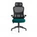 Iris Task Operator Black Mesh Back Bespoke Colour Seat Maringa Teal KCUP2038