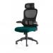 Iris Task Operator Black Mesh Back Bespoke Colour Seat Maringa Teal KCUP2038