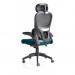 Iris Task Operator Black Mesh Back Bespoke Colour Seat Maringa Teal KCUP2038