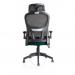 Iris Task Operator Black Mesh Back Bespoke Colour Seat Maringa Teal KCUP2038