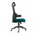 Iris Task Operator Black Mesh Back Bespoke Colour Seat Maringa Teal KCUP2038