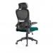 Iris Task Operator Black Mesh Back Bespoke Colour Seat Maringa Teal KCUP2038