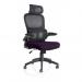 Iris Task Operator Black Mesh Back Bespoke Colour Seat Tansy Purple KCUP2039