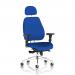 Chiro Plus With Headrest Bespoke Colour Back And Seat Stevia Blue KCUP2051