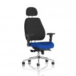 Chiro Plus Bespoke Colour Seat Stevia Blue With Headrest KCUP2059