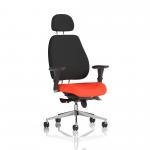Chiro Plus Bespoke Colour Seat Tabasco Orange With Headrest KCUP2060