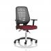 In the photo, we see a sleek and stylish dynamic mesh back chair with a silver back and height adjustable arms. The unique color combination of ginseng and chilli adds a pop of vibrancy. This bespoke chair is perfect for task operators who prioritize comfort and versatility.