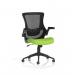 Orbit Black Mesh Back Chair Bespoke Colour Seat Myrrh Green KCUP2138