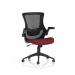 Orbit Black Mesh Back Chair Bespoke Colour Seat Ginseng Chilli KCUP2142