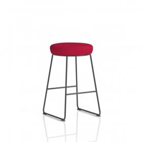 Turin Stool Black Frame Bespoke Colour Bergamot Cherry Seat Pad KCUP2145