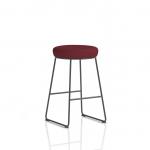 Turin Stool Black Frame Bespoke Colour Ginseng Chilli Seat Pad KCUP2146