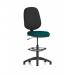 Eclipse Plus I Lever Task Operator Chair With High Rise Draughtsman Kit Bespoke Colour Seat Maringa Teal KCUP2163