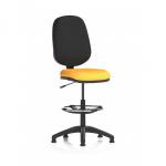 Eclipse Plus I Lever Task Operator Chair With High Rise Draughtsman Kit Bespoke Colour Seat Senna Yellow KCUP2165