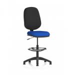 Eclipse Plus I Lever Task Operator Chair With High Rise Draughtsman Kit Bespoke Colour Seat Stevia Blue KCUP2166