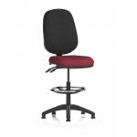 Eclipse Plus II Lever Task Operator Chair With High Rise Draughtsman Kit Bespoke Colour Seat Ginseng Chilli KCUP2202