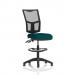 Eclipse Plus II Lever Task Operator Chair Mesh Back With High Rise Draughtsman Kit Bespoke Colour Seat Maringa Teal KCUP2235