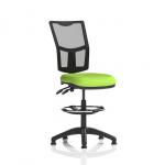 Eclipse Plus II Lever Task Operator Chair Mesh Back With High Rise Draughtsman Kit Bespoke Colour Seat Myrrh Green KCUP2236