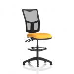 Eclipse Plus II Lever Task Operator Chair Mesh Back With High Rise Draughtsman Kit Bespoke Colour Seat Senna Yellow KCUP2237