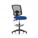Eclipse Plus II Lever Task Operator Chair Deluxe Mesh Back With High Rise Draughtsman Kit Bespoke Colour Seat Stevia Blue KCUP2270