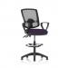Eclipse Plus II Lever Task Operator Chair Deluxe Mesh Back With High Rise Draughtsman Kit With Loop Arms Bespoke Colour Seat Tansy Purple KCUP2288