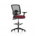 Eclipse Plus II Lever Task Operator Chair Deluxe Mesh Back High Rise Draughtsman Kit Height Adjustable And Folding Arms Bespoke Seat Ginseng Chilli KCUP2290