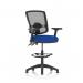 Eclipse Plus II Lever Task Operator Chair Deluxe Mesh Back High Rise Draughtsman Kit Height Adjustable And Folding Arms Bespoke Seat Stevia Blue KCUP2294