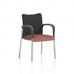 Academy Visitor With Arms Black Fabric Back Bespoke Colour Seat Rivet Forge KCUP2309
