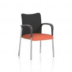 Academy Visitor With Arms Black Fabric Back Bespoke Colour Seat Quest Crab KCUP2313