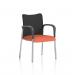 Academy Visitor With Arms Black Fabric Back Bespoke Colour Seat Quest Crab KCUP2313