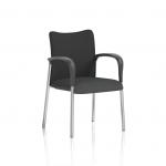 Academy Visitor With Arms Black Fabric Back Bespoke Colour Seat Quest Mussel KCUP2316
