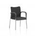 Academy Visitor With Arms Black Fabric Back Bespoke Colour Seat Quest Mussel KCUP2316