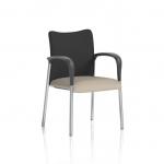 Academy Visitor With Arms Black Fabric Back Bespoke Colour Seat Quest Salt KCUP2317