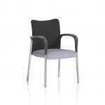 Academy Visitor With Arms Black Fabric Back Bespoke Colour Seat Quest Shell KCUP2318
