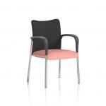 Academy Visitor With Arms Black Fabric Back Bespoke Colour Seat Quest Shrimp KCUP2319