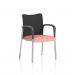 Academy Visitor With Arms Black Fabric Back Bespoke Colour Seat Quest Shrimp KCUP2319