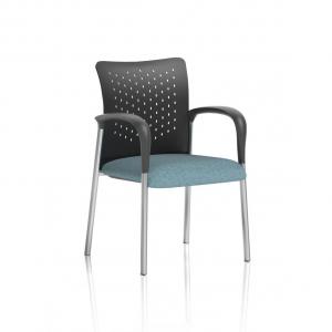 Academy Visitor With Arms Nylon Back Bespoke Colour Seat Rivet Quench