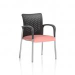 Academy Visitor With Arms Nylon Back Bespoke Colour Seat Quest Shrimp KCUP2331