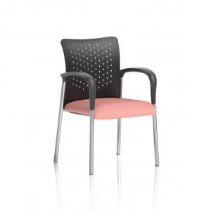 Academy Visitor With Arms Nylon Back Bespoke Colour Seat Quest Shrimp