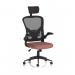 Ace Executive Mesh Chair With Folding Arms Bespoke Colour Seat Rivet Forge KCUP2369