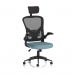 Ace Executive Mesh Chair With Folding Arms Bespoke Colour Seat Rivet Quench KCUP2371