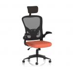 Ace Executive Mesh Chair With Folding Arms Bespoke Colour Seat Quest Crab KCUP2373
