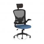 Ace Executive Mesh Chair With Folding Arms Bespoke Colour Seat Quest Limpet KCUP2375