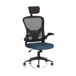 Ace Executive Mesh Chair With Folding Arms Bespoke Colour Seat Quest Whelk KCUP2380