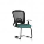 Astro Visitor Cantilever Leg Mesh Chair Bespoke Colour Seat Quest Kelp KCUP2386