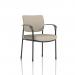 Brunswick Deluxe With Arms Black Frame Bespoke Colour Back And Seat Quest Salt KCUP2449