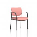 Brunswick Deluxe With Arms Black Frame Bespoke Colour Back And Seat Quest Shrimp KCUP2451