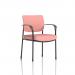 Brunswick Deluxe With Arms Black Frame Bespoke Colour Back And Seat Quest Shrimp KCUP2451